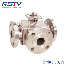 Flange Stainless Steel Three Way Ball Valve(T/L Port)